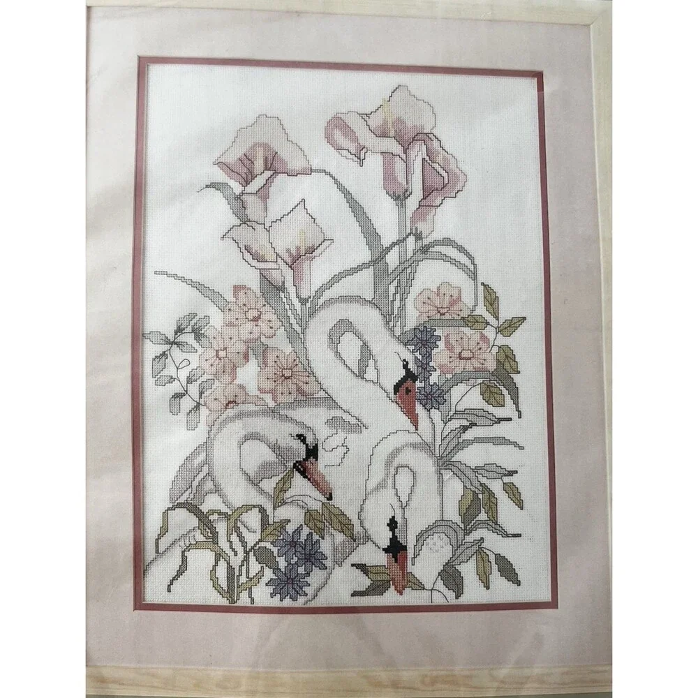 Candamar Swans and Calla Lillies Counted Cross Stitch Kit 50421   12